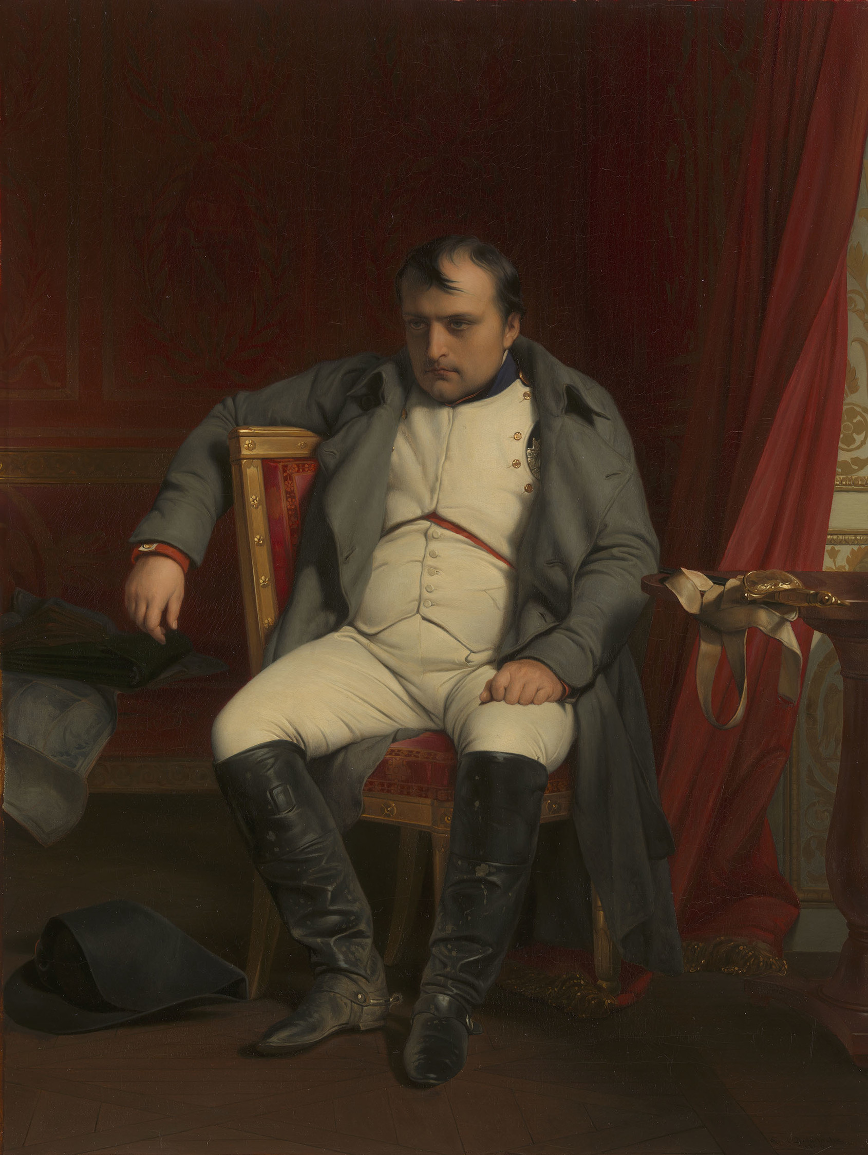 Napoleon at Fontainebleau, March 31, 1814 — by Hippolyte Paul Delaroche