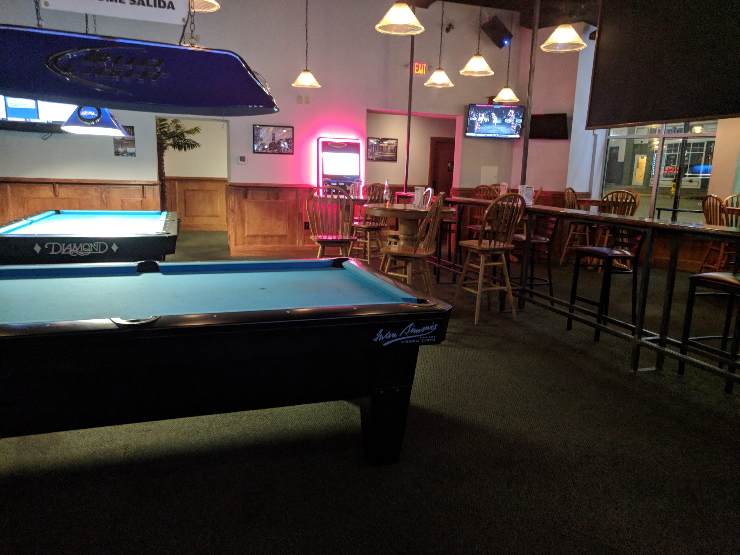 English billiards table